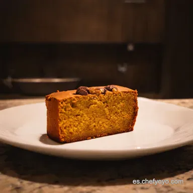 Bizcocho Calabaza Nueces y Chocolate El m&aacute;s f&aacute;cil y jugoso Tarjeta de receta