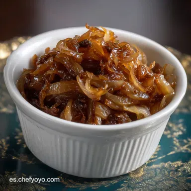 Cebolla Caramelizada Receta: Dulzor Profundo Tarjeta de receta