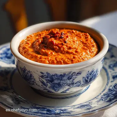 Salsa Romesco Receta Catalana Tradicional (55 Min) Tarjeta de receta