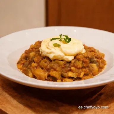 Revuelto de Setas Meloso Receta F&aacute;cil y Cremosa Tarjeta de receta