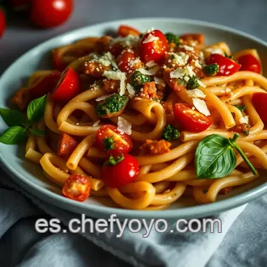 Rigatoni al Pesto Casero: &iexcl;Sabor Italiano en tu Mesa! Tarjeta de receta