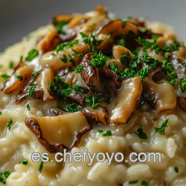 Risotto de Setas Cremoso: Sabor Aut&eacute;ntico en Casa Tarjeta de receta