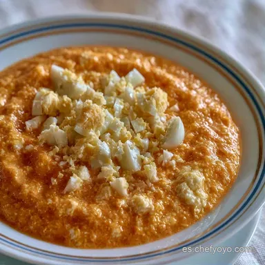 Salmorejo Con Huevo para 6 Personas Tarjeta de receta