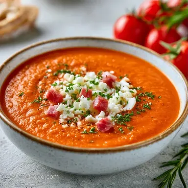 Salmorejo Cordobés Para 6 Personas Tarjeta de receta
