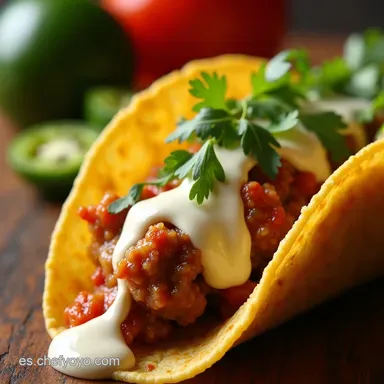 Salsa Secreta Taco Bells Creamy Jalape&ntilde;o Sauce Casera Tarjeta de receta