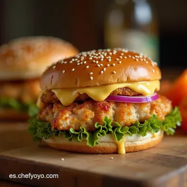 Receta S&aacute;ndwich de Pollo ChickfilA Casero y Crujiente Tarjeta de receta
