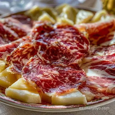 Tabla Embutidos y Quesos para 10 Personas Tarjeta de receta