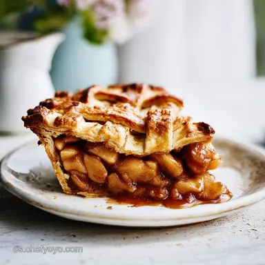 Tarta de Manzana Cl&aacute;sica para 8 Personas Tarjeta de receta