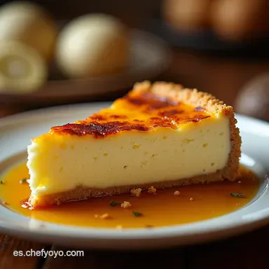 El Secreto de la Cheescake La Via Cremosa Quemada y F&aacute;cil Sin Base Tarjeta de receta