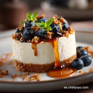 Tarta de Yogur Griego Cremosa Receta f&aacute;cil que no se agrieta Tarjeta de receta