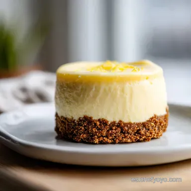 Tarta Fr&iacute;a de Lim&oacute;n y Yogur para 10 Personas: Aterciopelada Tarjeta de receta