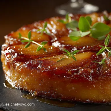 Tarta Tatin: La receta de manzana francesa con caramelo dorado Tarjeta de receta