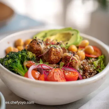 Comida Saludable: Taz&oacute;n Buda Mediterr&aacute;neo Sabor &Uacute;nico Tarjeta de receta