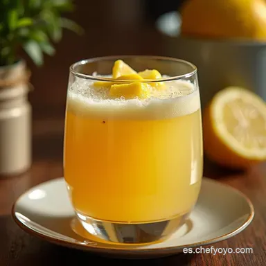 Receta de T&eacute; Helado Casero de Lim&oacute;n y Hierbabuena Tarjeta de receta