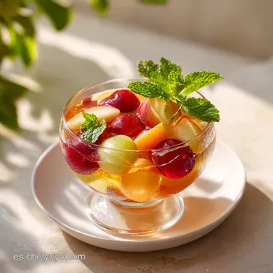 Tinto de Verano con Fruta: Receta Espa&ntilde;ola para 4 Porciones Tarjeta de receta