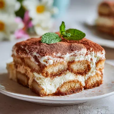 Tiramis&uacute; Casero: Receta Italiana Tradicional en 8 Horas Tarjeta de receta