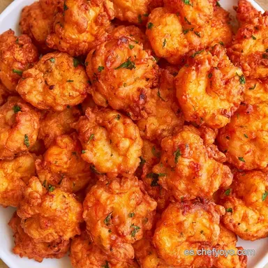 Tortillitas De Camarones En Freidora Tarjeta de receta