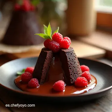 Volc&aacute;n de Chocolate Fundido Recetas Leidy Rivera Pastelera on I Tarjeta de receta