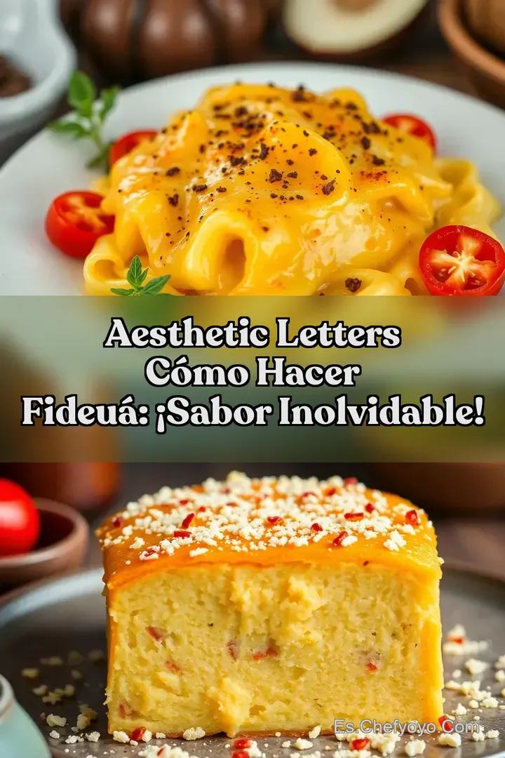 Aesthetic Letters C&oacute;mo Hacer Fideu&aacute;: &iexcl;Sabor Inolvidable!