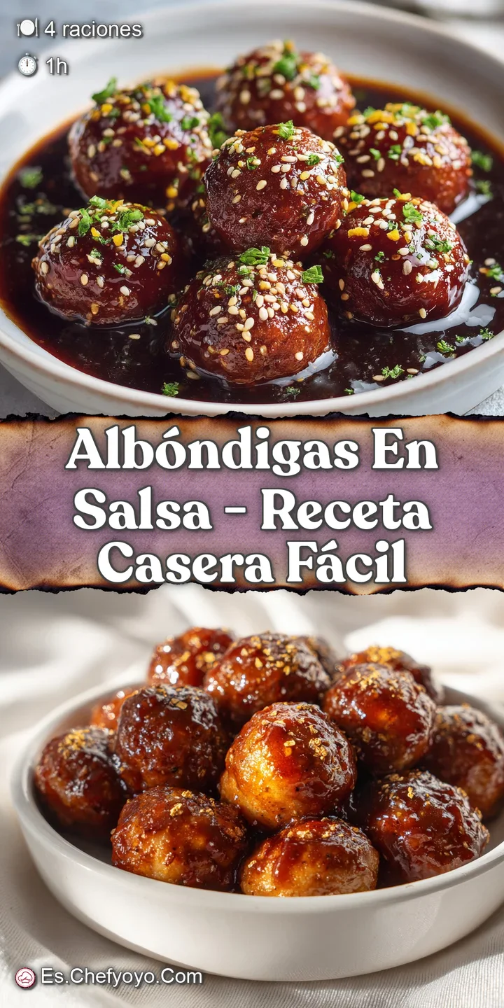 Close-up of juicy, browned meatballs glistening in flavorful, vibrant tomato sauce, showing the dish's rich texture.