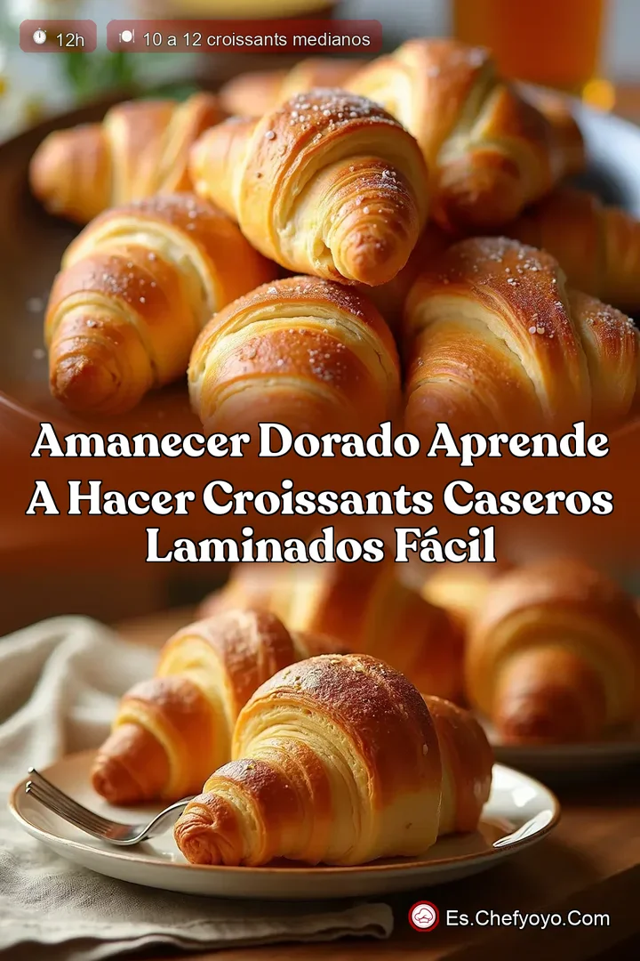 Amanecer Dorado Aprende a hacer Croissants Caseros Laminados F&aacute;cil