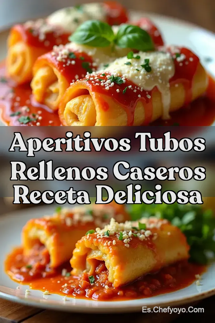 Aperitivos Tubos Rellenos Caseros Receta Deliciosa