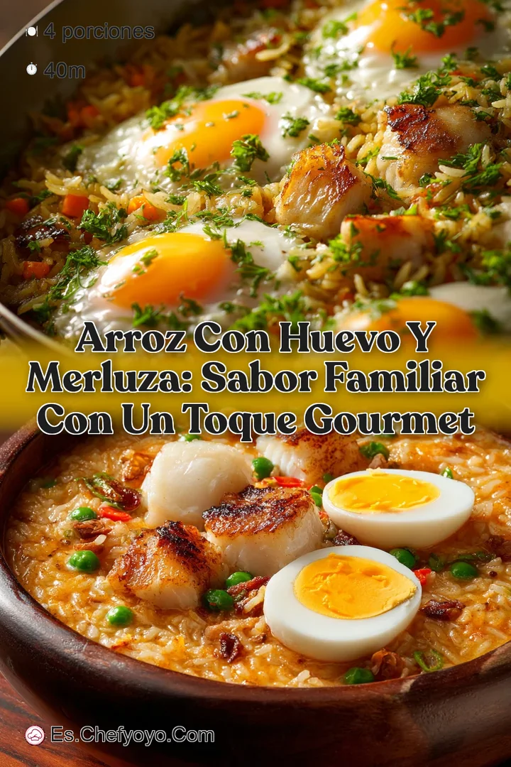 Arroz con huevo y merluza: Sabor familiar con un toque gourmet