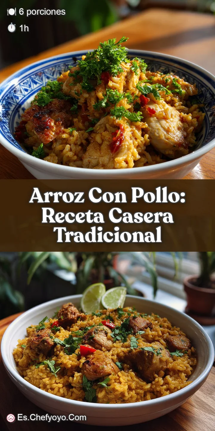 Close-up of glistening rice with flavorful chicken, peppers, and peas, showcasing a delicious and hearty dish.