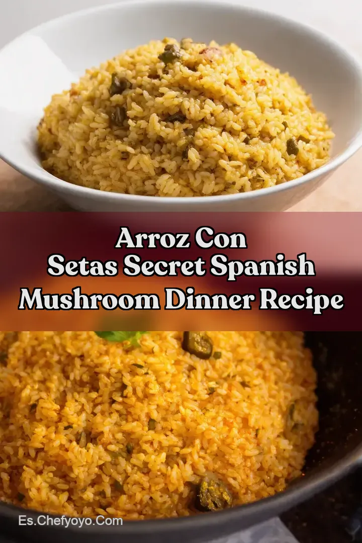 Arroz con Setas Secret Spanish Mushroom Dinner Recipe