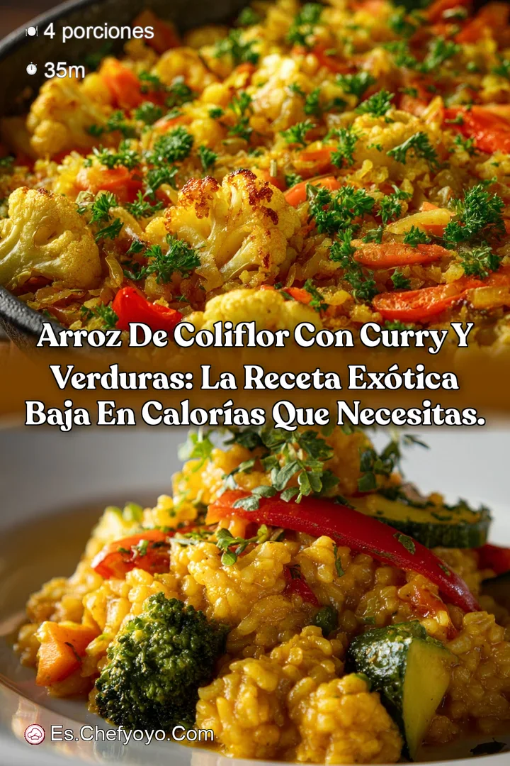 Arroz de coliflor con curry y verduras: La receta ex&oacute;tica baja en calor&iacute;as que necesitas.