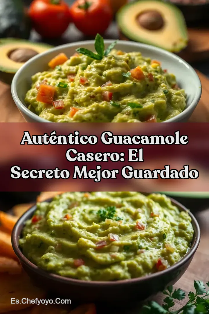Aut&eacute;ntico Guacamole Casero: El Secreto Mejor Guardado