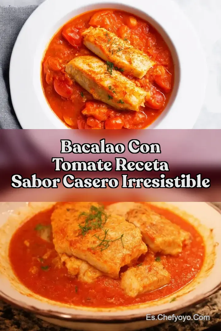 Bacalao con Tomate Receta Sabor Casero Irresistible