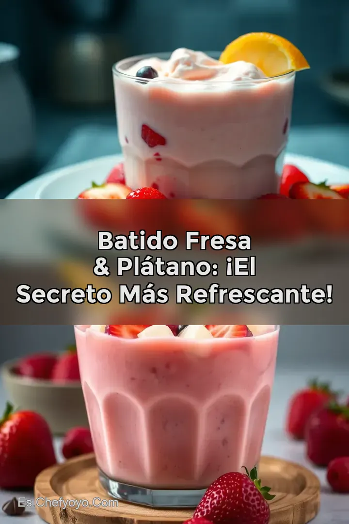 Batido Fresa & Pl&aacute;tano: &iexcl;El Secreto M&aacute;s Refrescante!