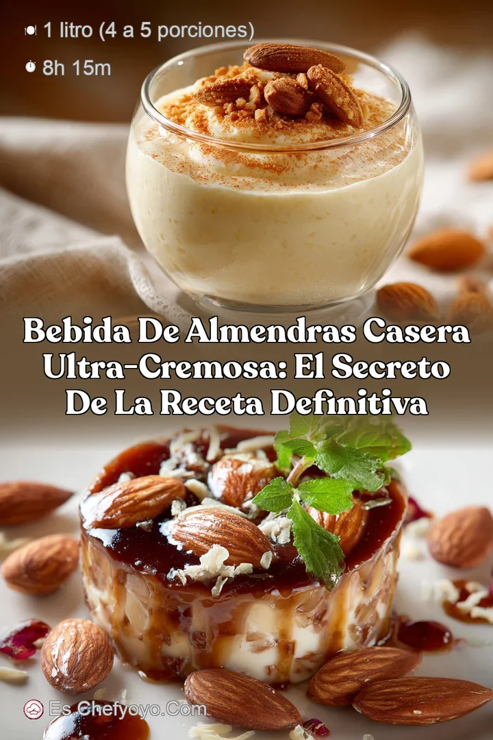 Bebida de almendras Casera Ultra-Cremosa: El Secreto de la Receta Definitiva