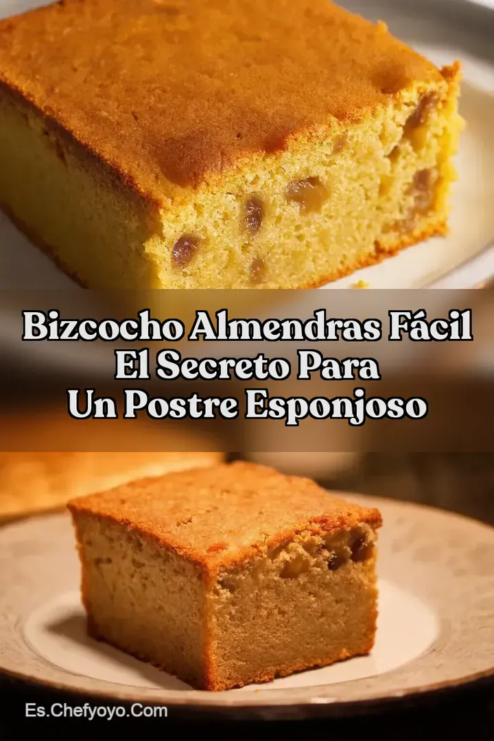 Bizcocho Almendras F&aacute;cil El Secreto para un Postre Esponjoso