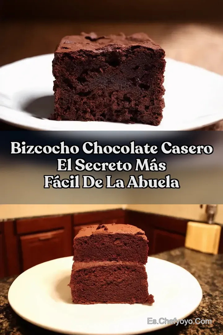 Bizcocho Chocolate Casero El Secreto M&aacute;s F&aacute;cil de la Abuela