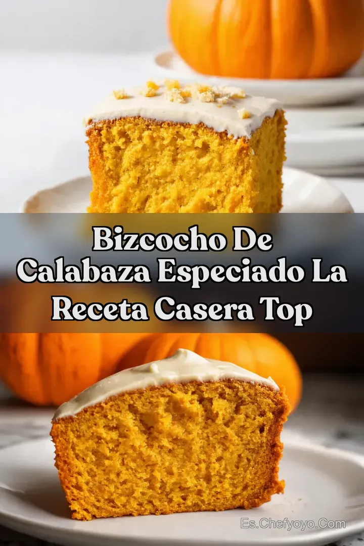 Bizcocho de Calabaza Especiado La Receta Casera TOP