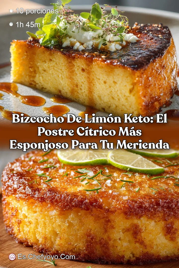 Bizcocho de lim&oacute;n keto: El postre c&iacute;trico m&aacute;s esponjoso para tu merienda