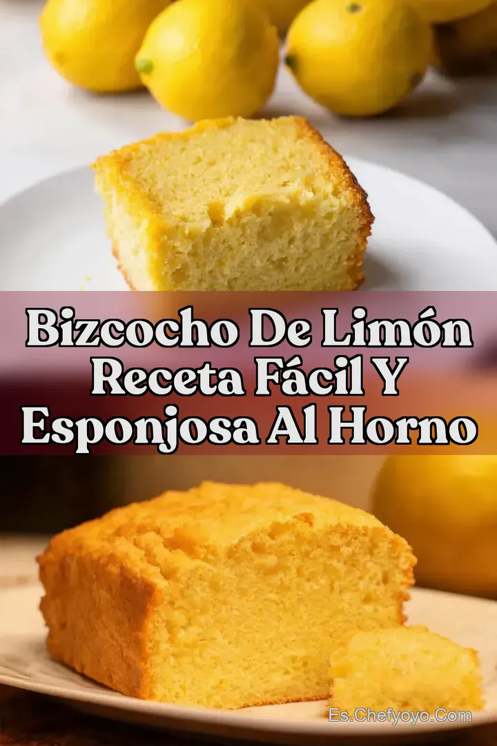 Bizcocho de Lim&oacute;n Receta F&aacute;cil y Esponjosa al Horno