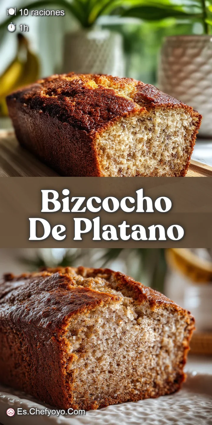 Close-up of sweet banana bread, with a rough, sugared top. Glimpses of the soft, brown, mashed banana throughout.