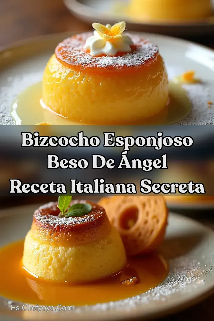 Bizcocho Esponjoso Beso de &Aacute;ngel Receta Italiana Secreta