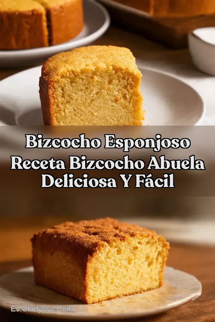 Bizcocho Esponjoso Receta Bizcocho Abuela Deliciosa y F&aacute;cil