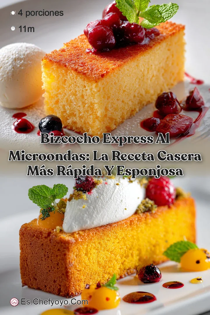 Bizcocho express al microondas: La receta casera m&aacute;s r&aacute;pida y esponjosa
