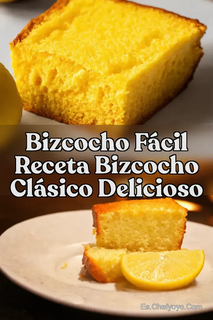 Bizcocho F&aacute;cil Receta Bizcocho Cl&aacute;sico Delicioso