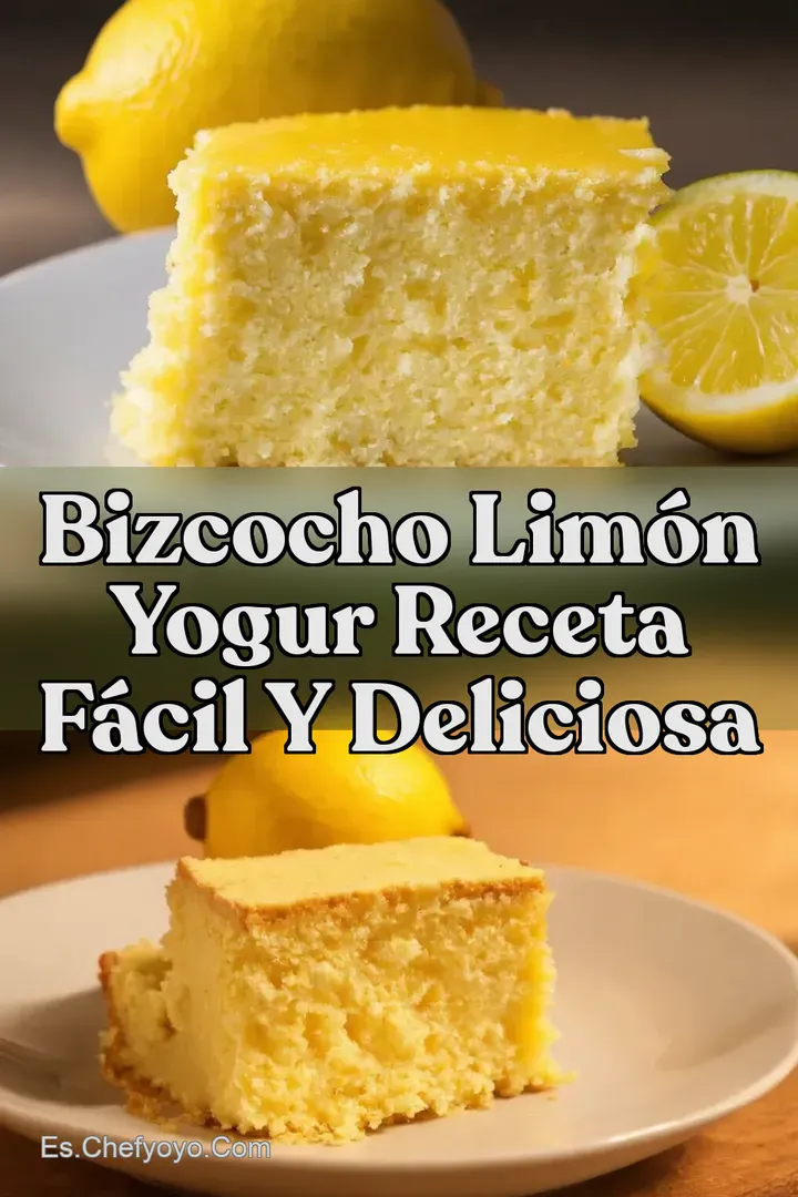 Bizcocho Lim&oacute;n Yogur Receta F&aacute;cil y Deliciosa
