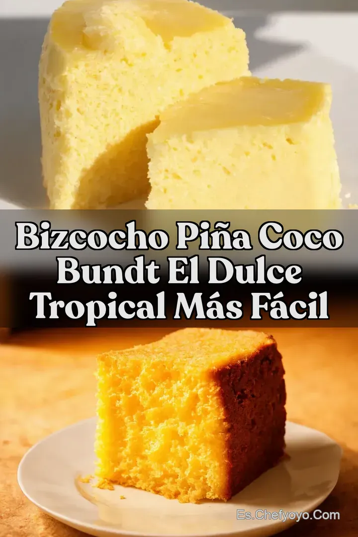Bizcocho Pi&ntilde;a Coco Bundt El Dulce Tropical M&aacute;s F&aacute;cil