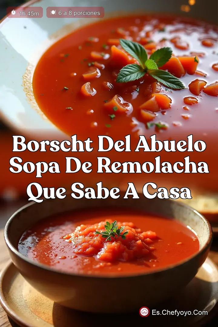 Borscht del Abuelo Sopa de Remolacha que Sabe a Casa