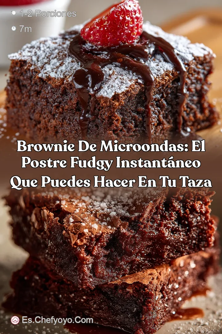 Brownie de microondas: El postre fudgy instant&aacute;neo que puedes hacer en tu taza