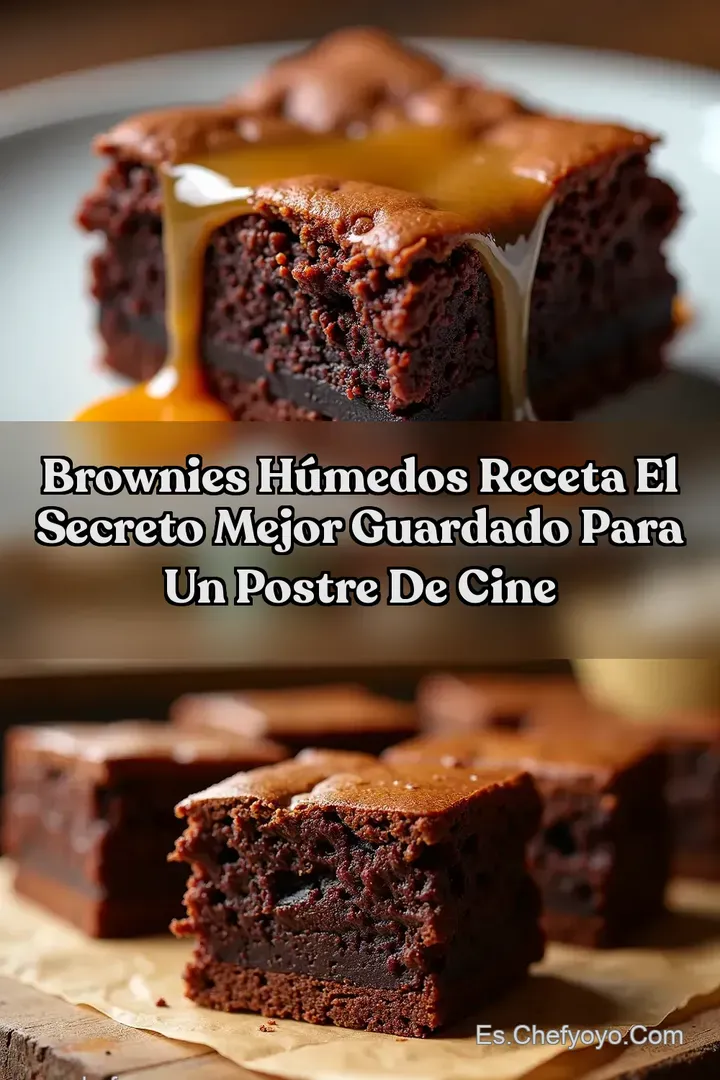 Brownies H&uacute;medos Receta El Secreto Mejor Guardado para un Postre de Cine