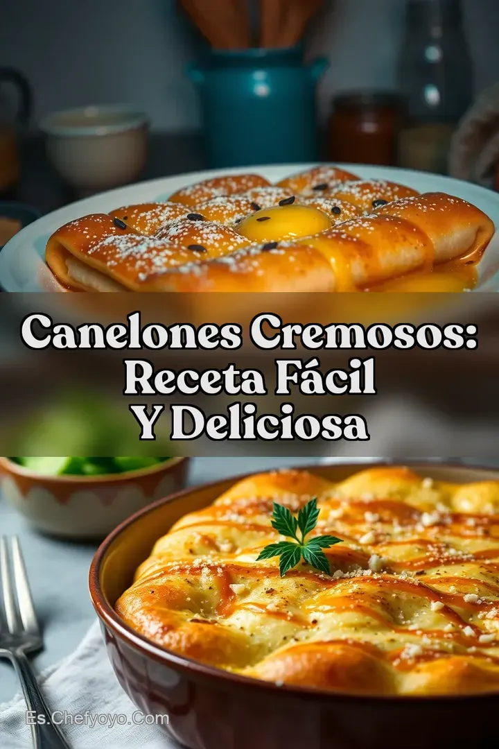 Canelones Cremosos: Receta F&aacute;cil y Deliciosa